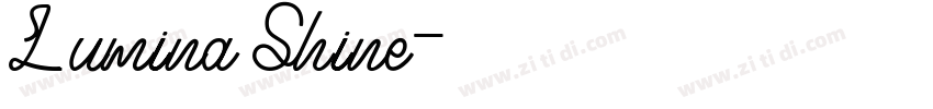 Lumina Shine字体转换